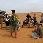 Mittagspause in der Namib-Wüste