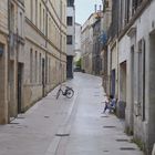 Mittagspause in Nantes, Frankreich