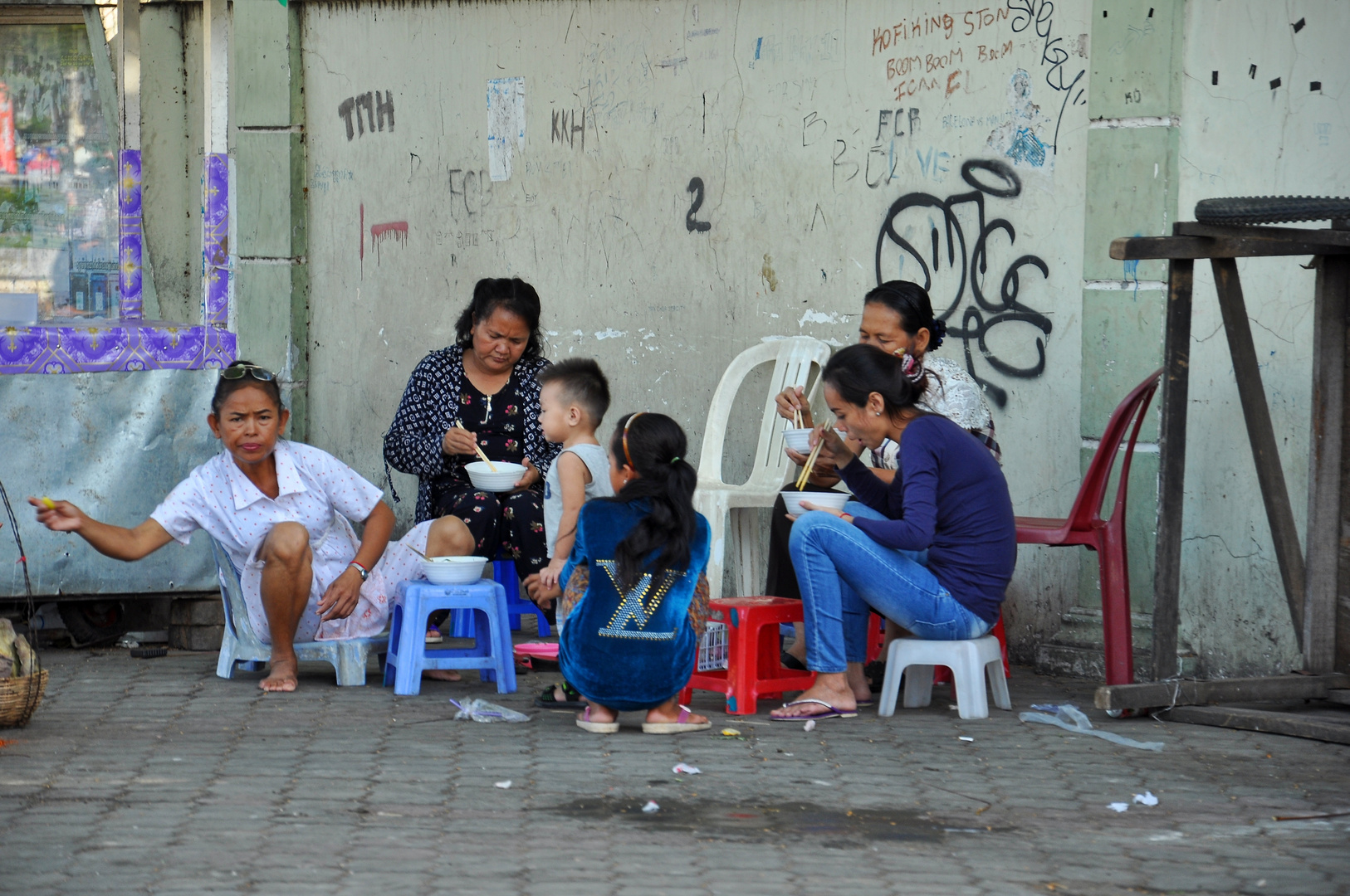 Mittagspause in Phnom Penh