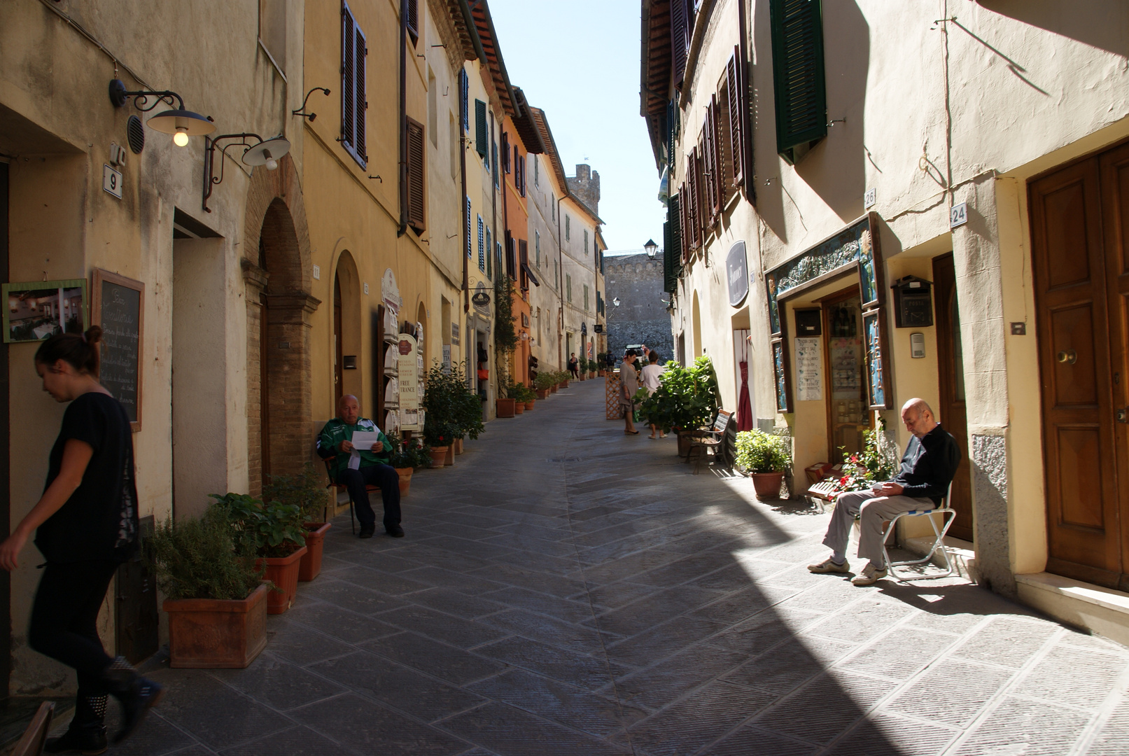 Mittagszeit in Montalcino