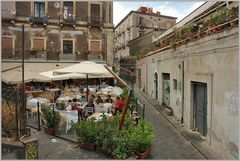 Mittagtisch in Catania...