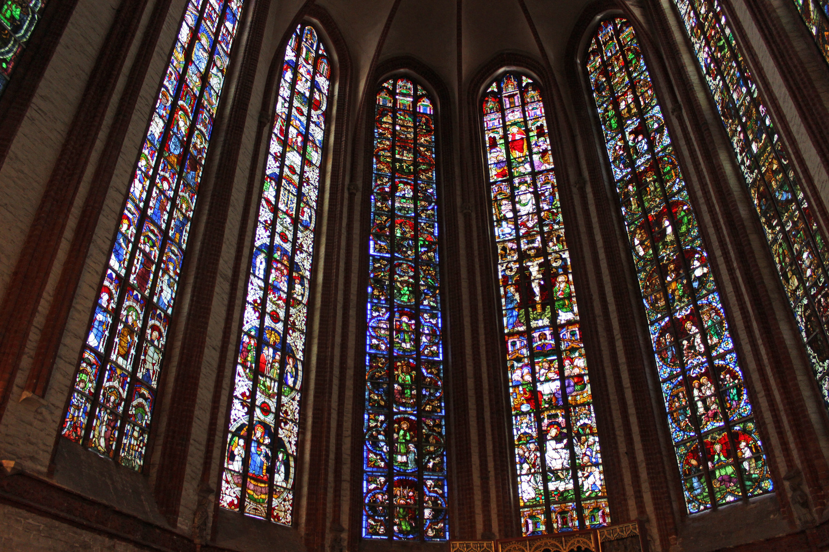 Mittelalterliche Glasmalereifenster