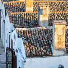 mittelalterliche Reihenhäuser in Monte Sant´Angelo, Gargano, Apulien