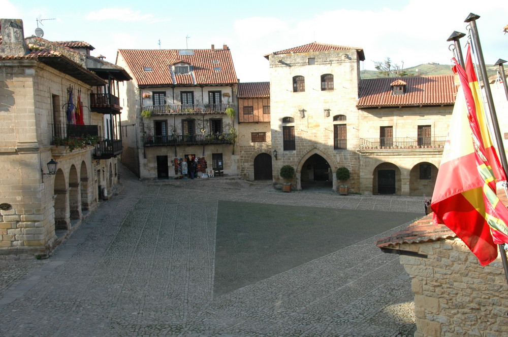 Mittelalterlicher Platz in Spanien