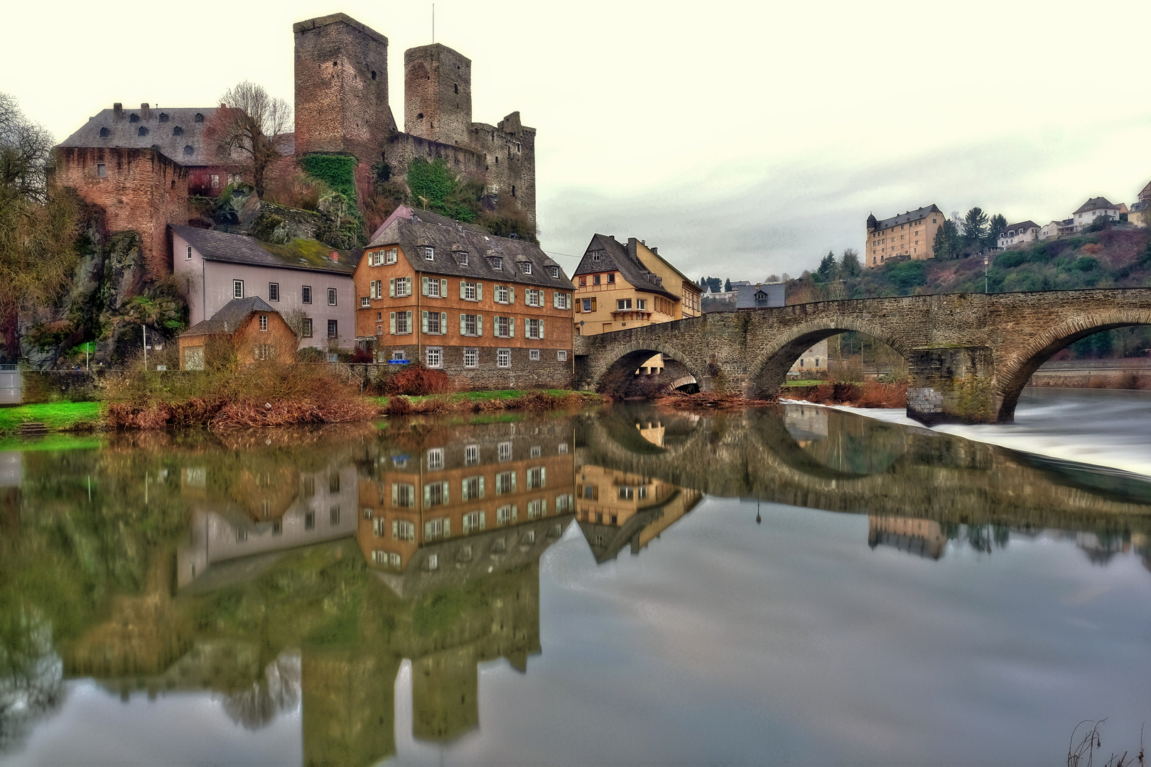 Mittelalterliches Lahntal Runkel in einer Langzeitbelichtung 2