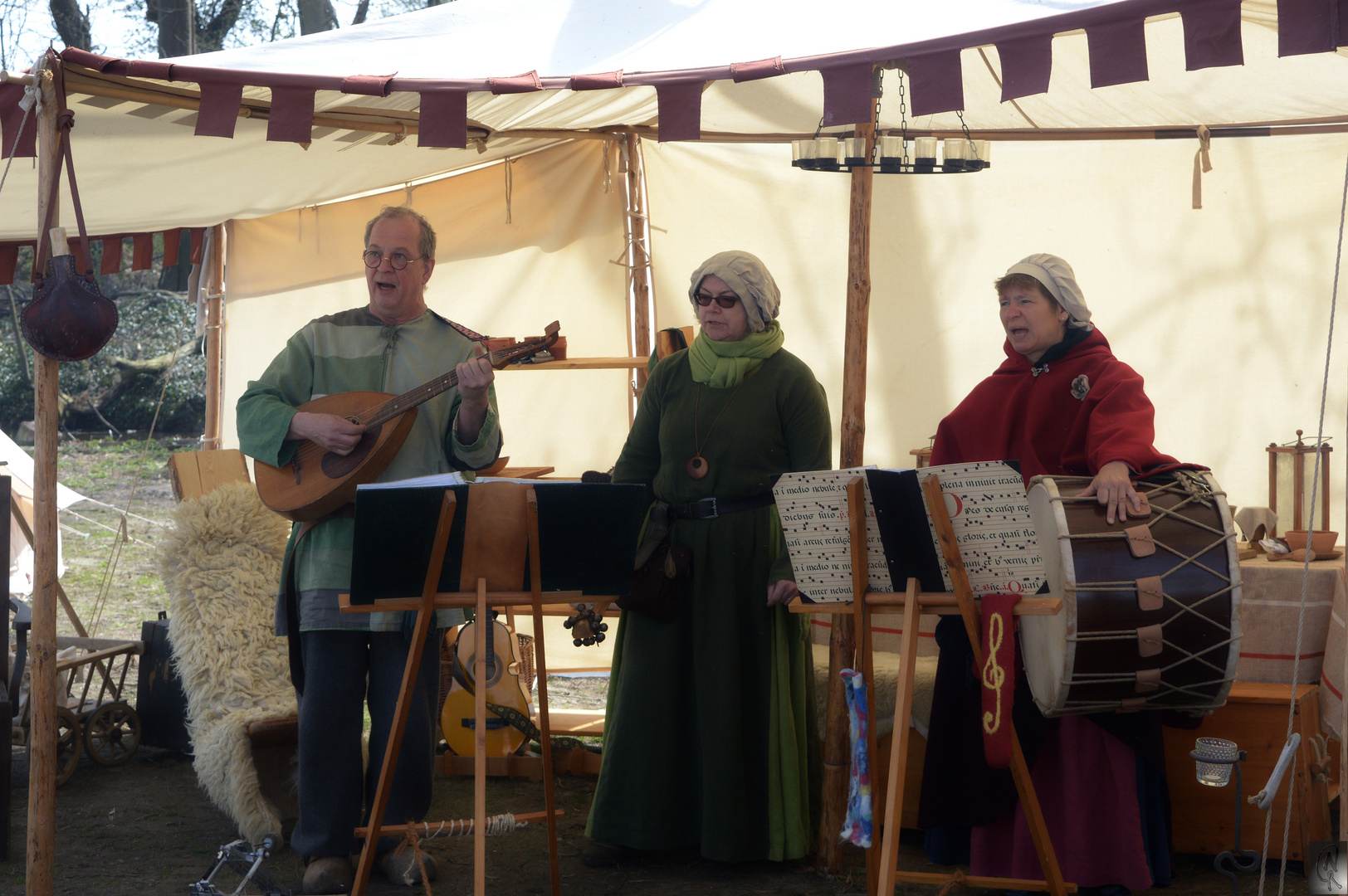 Mittelaltermarkt auf Burg Geretzhoven..