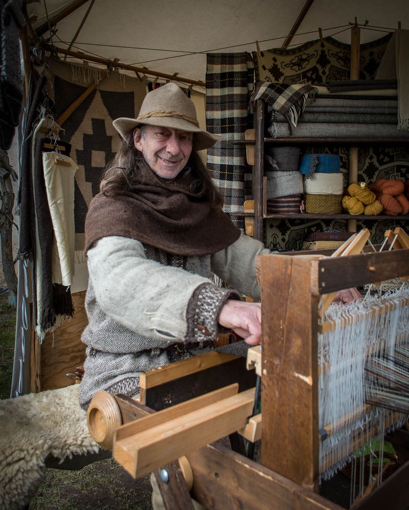 Mittelaltermarkt Weberhandwerk