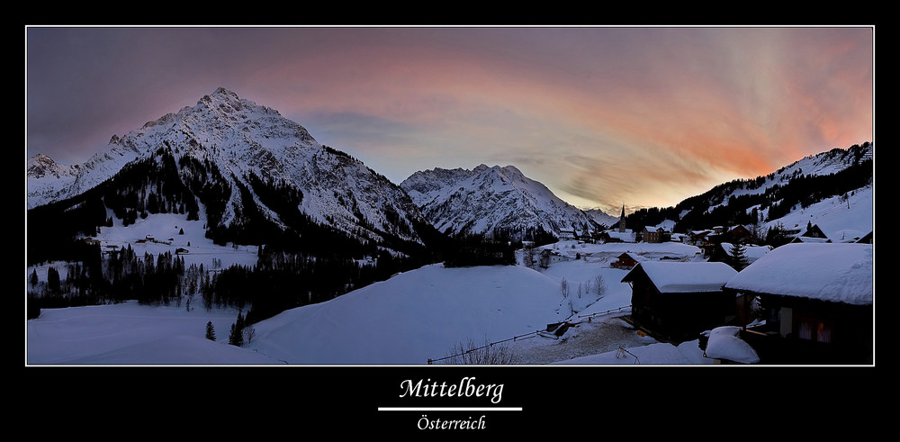 Mittelberg zur blauen Stunde