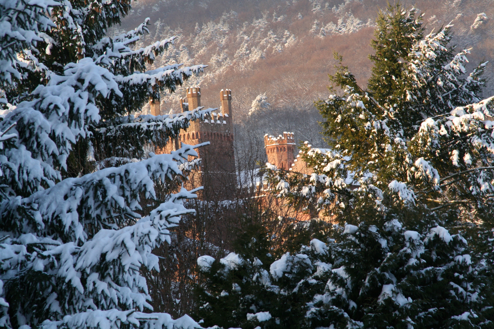 Mittelburg im Schnee