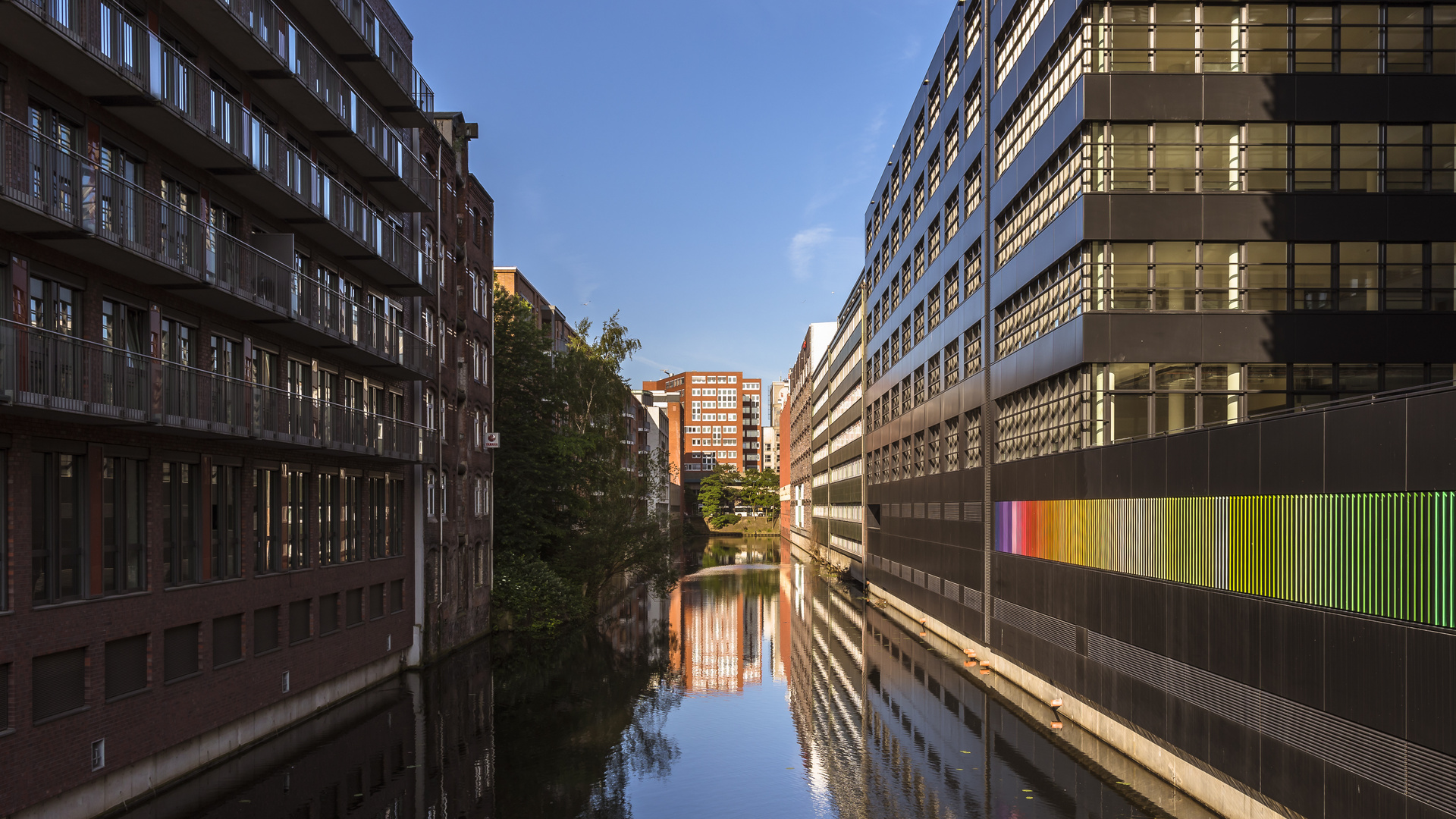 Mittelkanal in Hamburg - Hamm