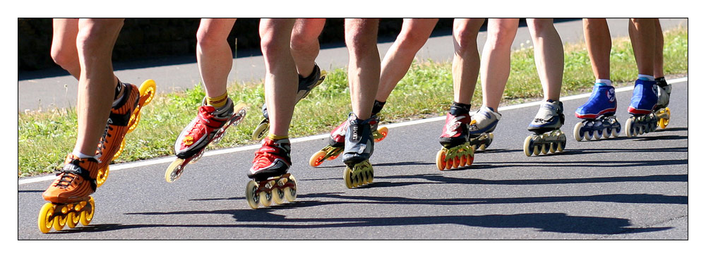 Mittelrhein-Marathon: Inlinerbeine