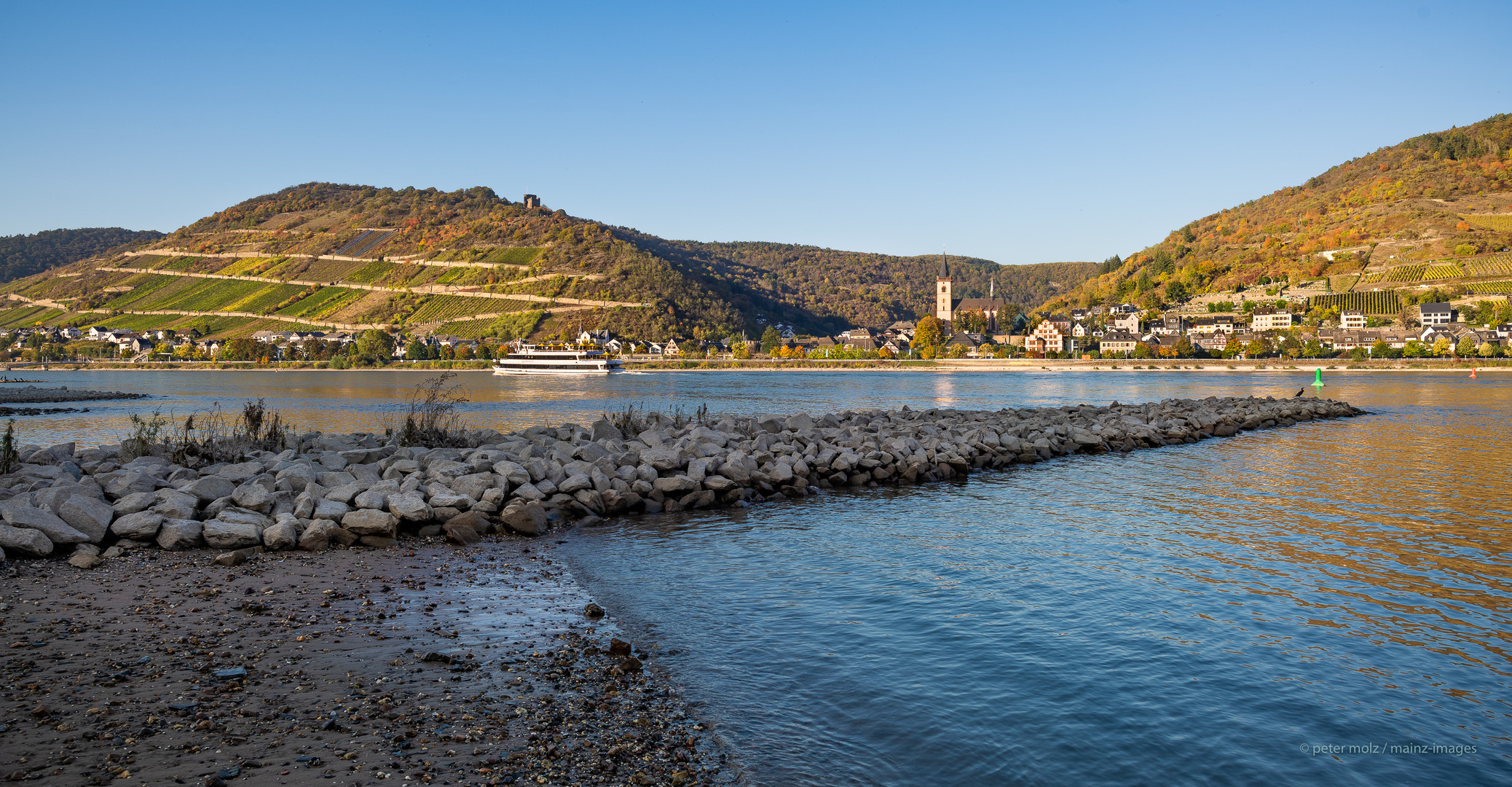 Mittelrheintal - Blick von Niederheimbach nach Lorch