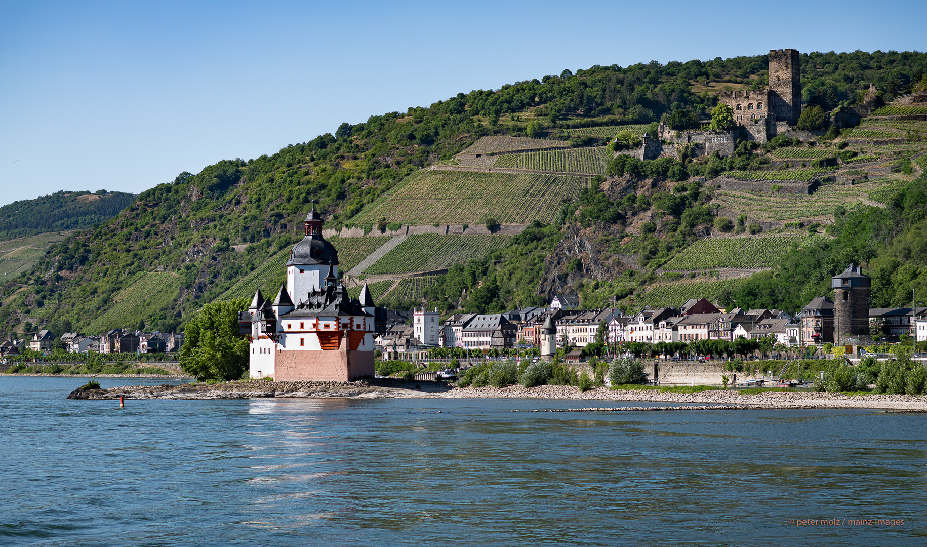 Mittelrheintal - Die Burgen Pfalzgrafenstein und Gutenfels bei Kaub