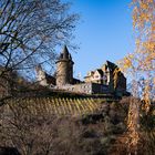 Mittelrheintal im Herbst - Burg Stahleck im November (2)