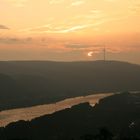 Mittelrheintal im Sonnenuntergang