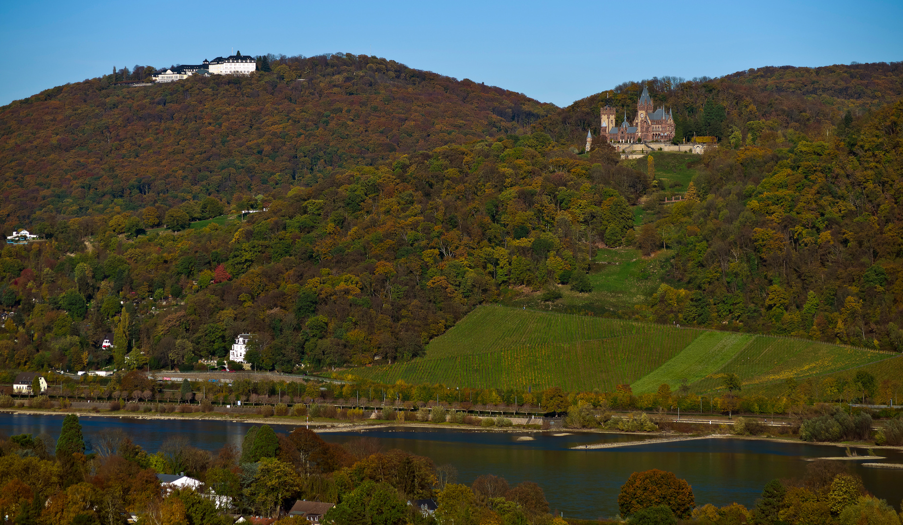 Mittelrheintal in Herbstfarben 