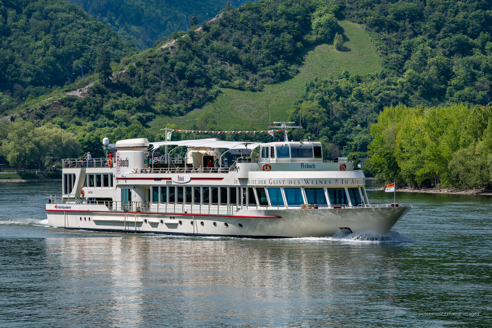 Mittelrheintal - MS-Asbach auf dem Rhein bei Boppard