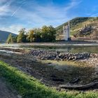 Mittelrheintal - Niedrigwasser am Mäuseturm bei Bingen (2)