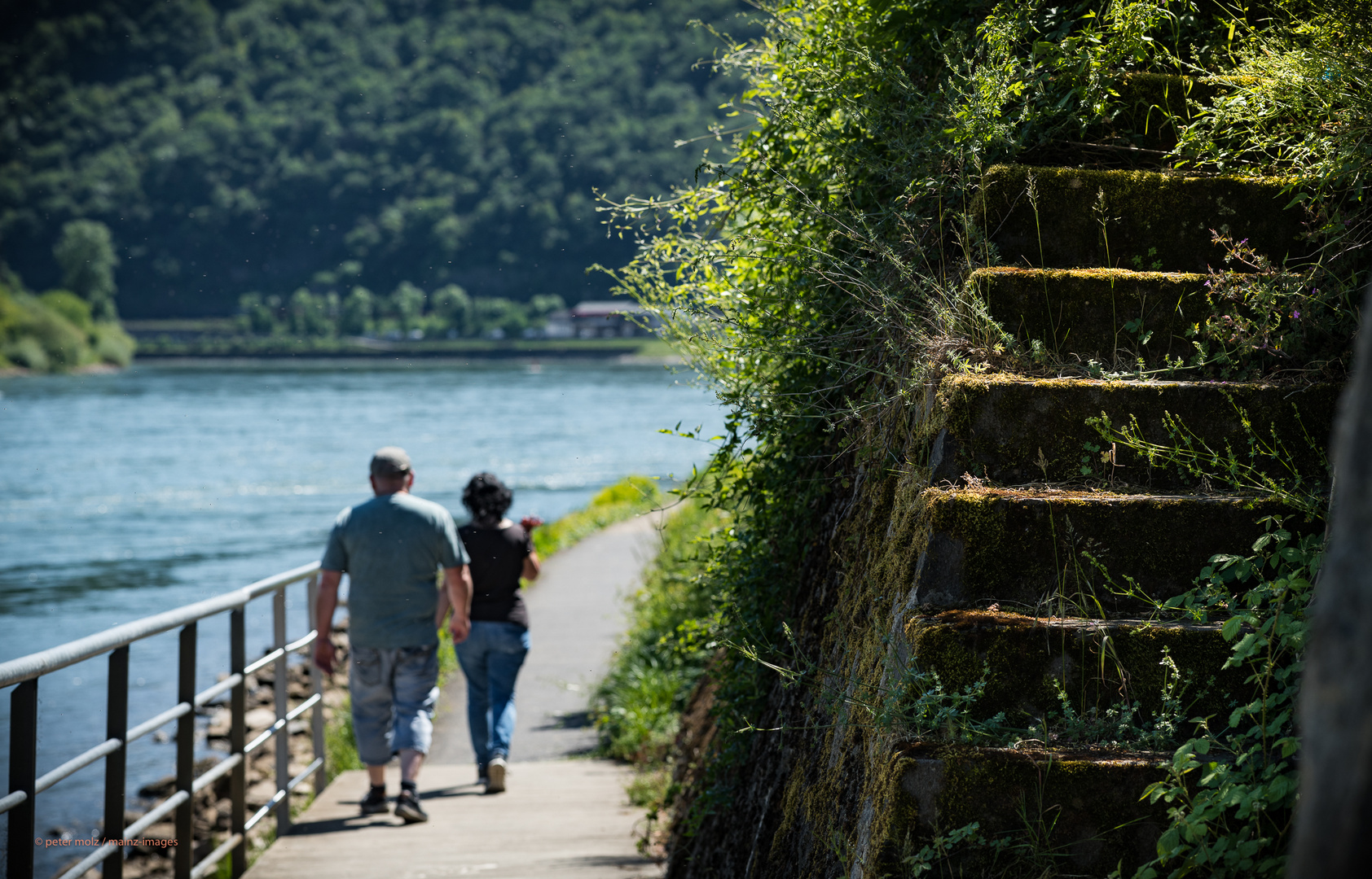 Mittelrheintal - Unterwegs auf dem Rheinuferweg bei Sankt Goar