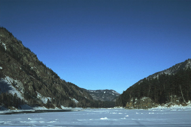 mitten auf dem Fluss