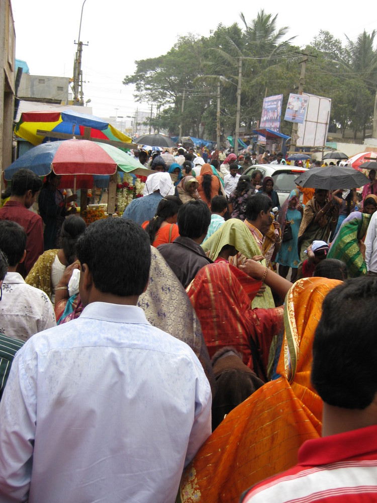 Mitten auf den Straßen von Bangalore