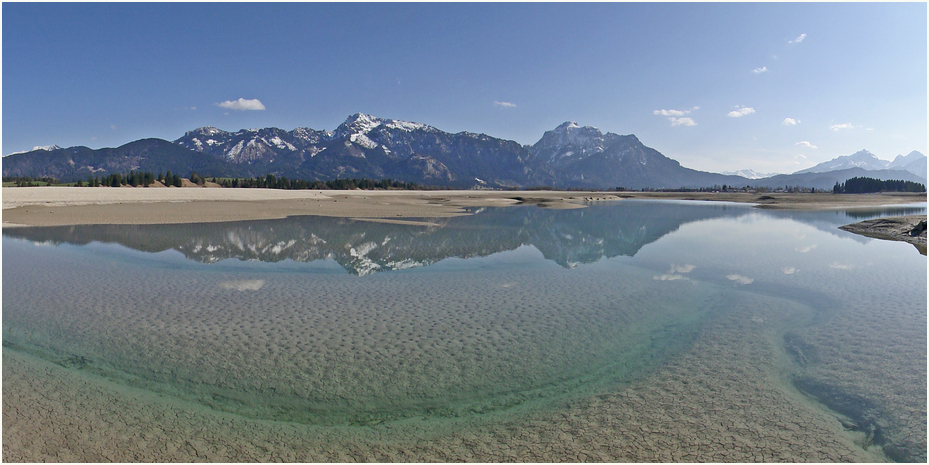 mitten im Forggensee