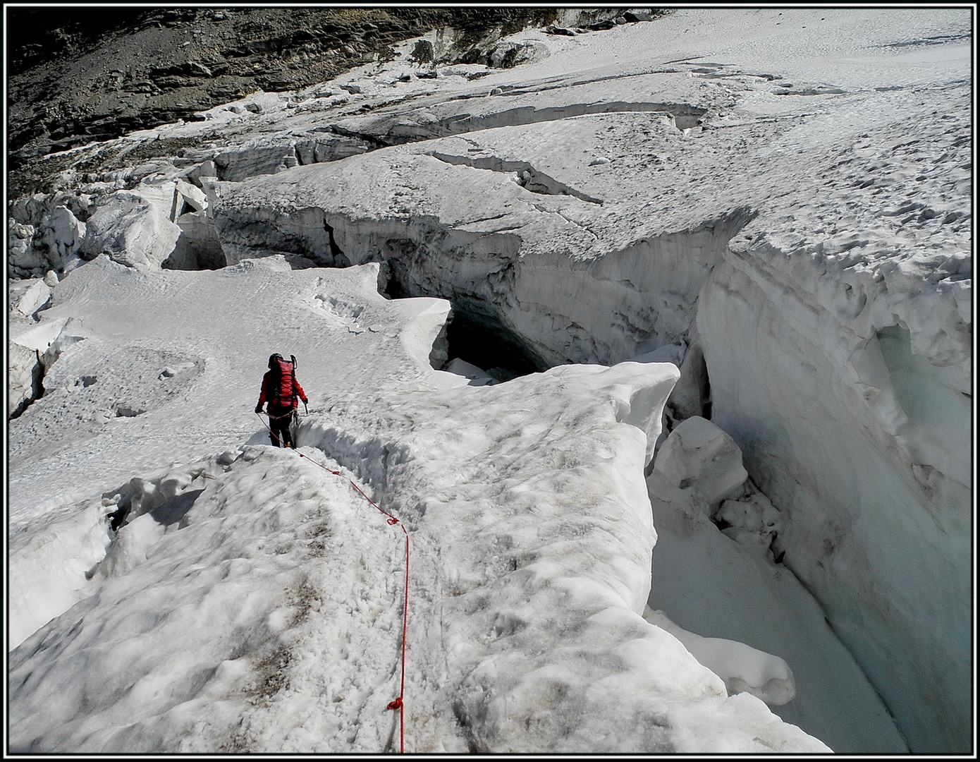 Mitten im Gletscher