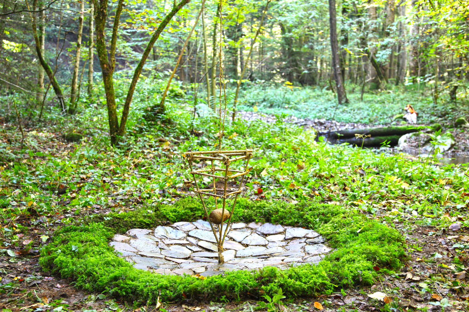 Mitten im Wald - das Pendel.