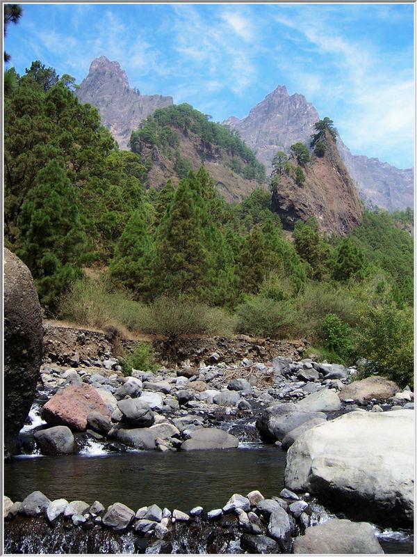 ... mitten in der Caldera de Taburiente