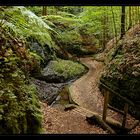 Mitten in der Landgrafenschlucht...