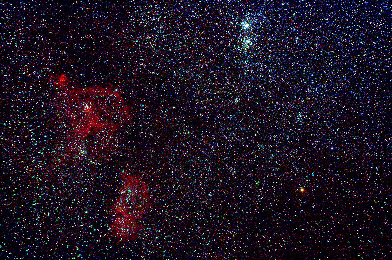 Mitten in der Milchstrasse:Zwischen perseus und cassiopeia mit 120mm