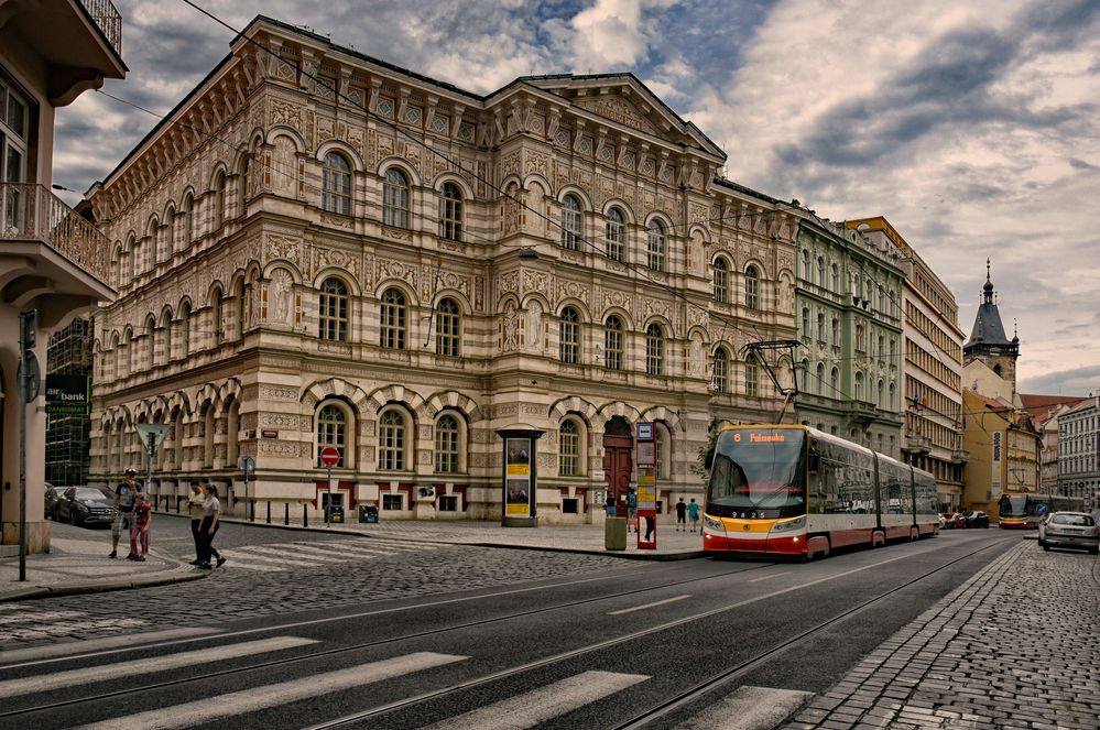 Mitten in der Stadt Prag