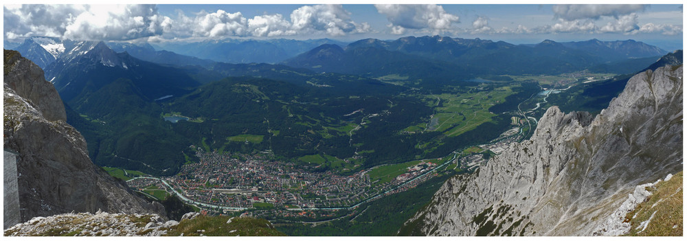 Mittenwald von der Karwendelbergstation