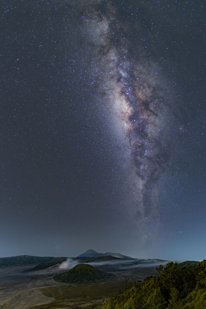 Mitternacht am Mt. Bromo