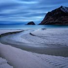 Mitternacht am Strand von Haukland