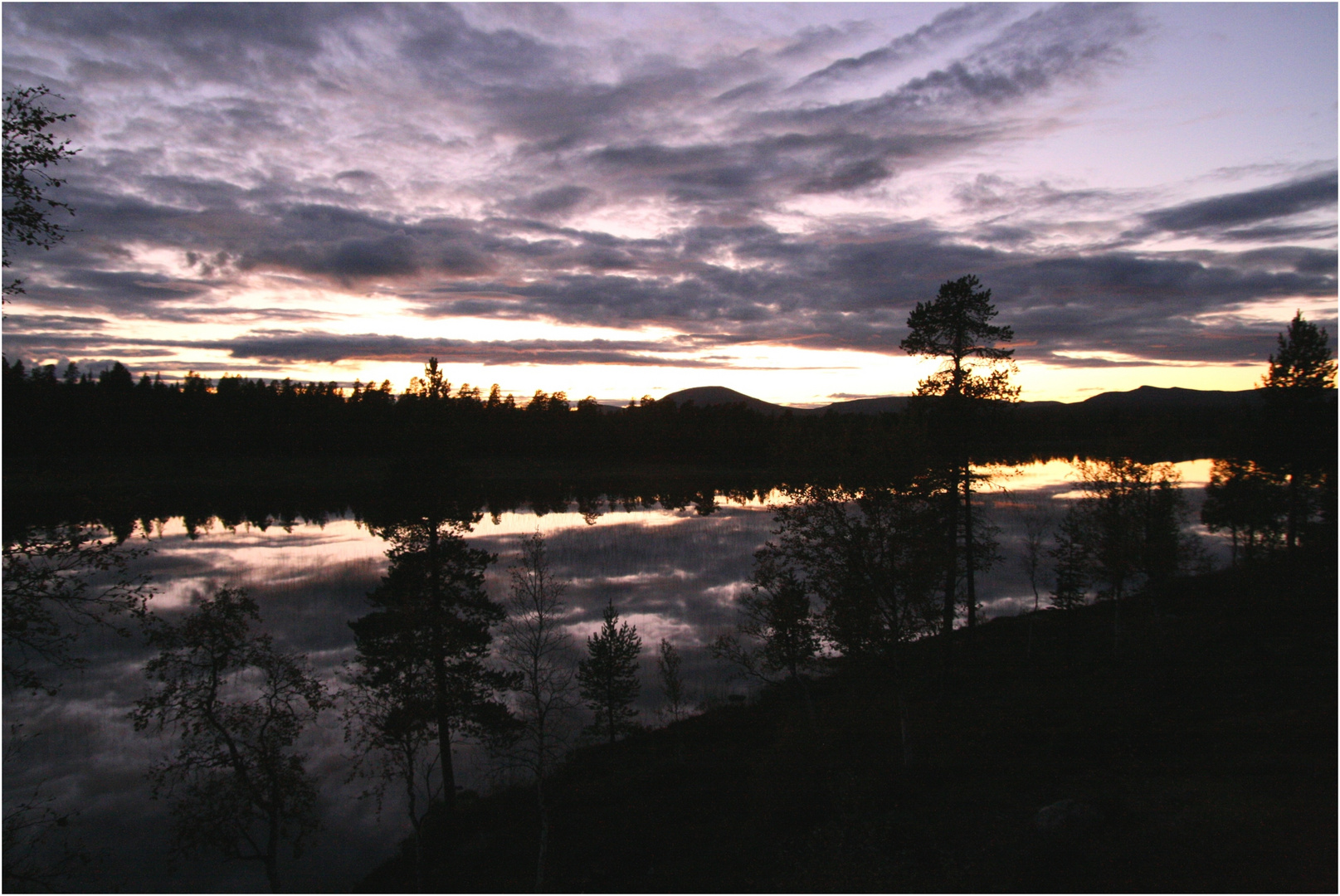 Mitternacht im Fjäll