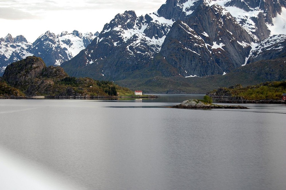 Mitternacht im Raftsund (Norwegen)