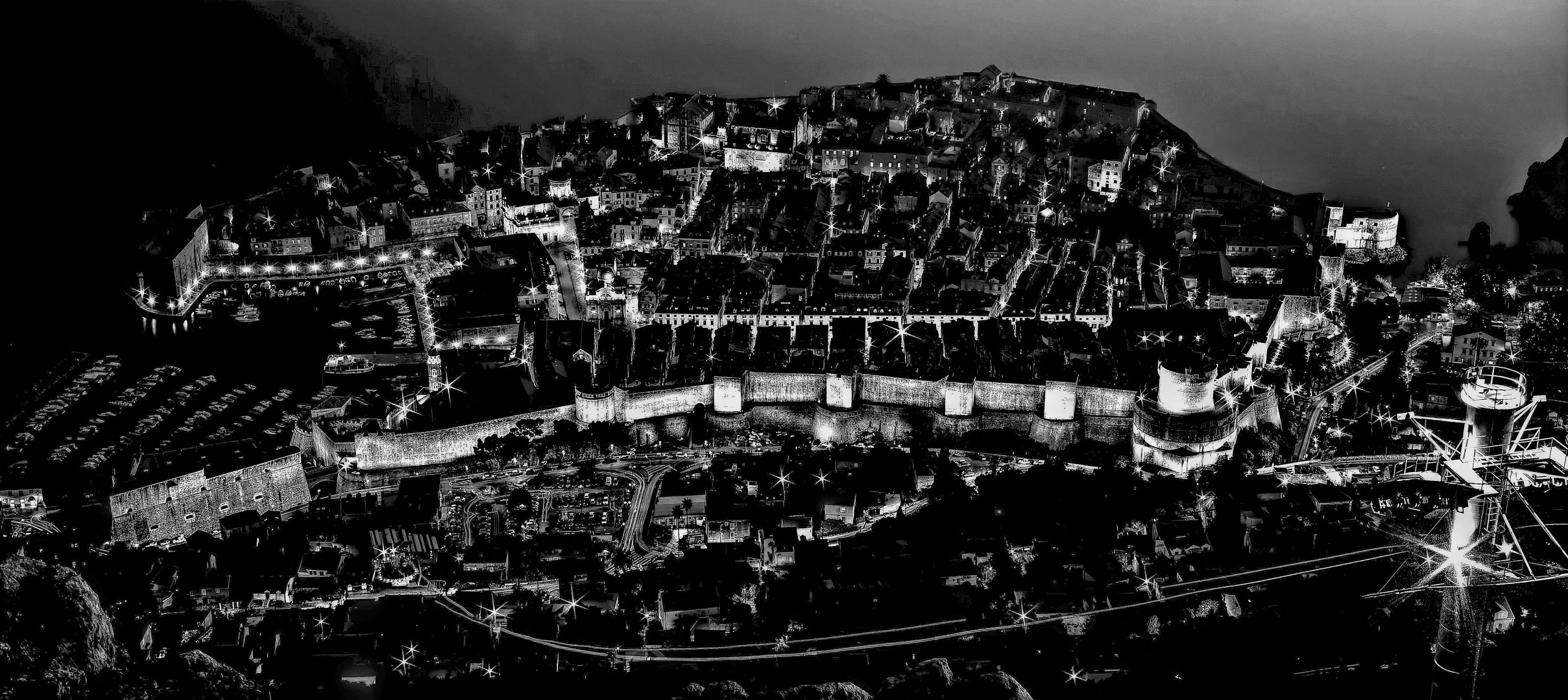 Mitternacht in der Altstadt von Dubrovnik .....