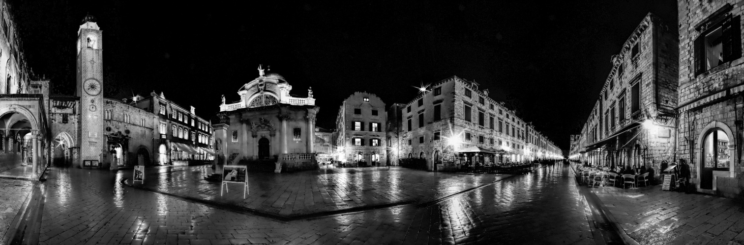 Mitternacht in der Altstadt von Dubrovnik .....