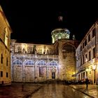 Mitternacht in der Altstadt von Dubrovnik - der Kirchenhof .....