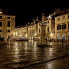 Mitternacht in der Altstadt von Dubrovnik - der Marktplatz ....