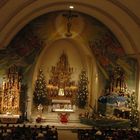 Mitternachtsmesse in der Pfarrkirche von Saas-Grund /Schweiz