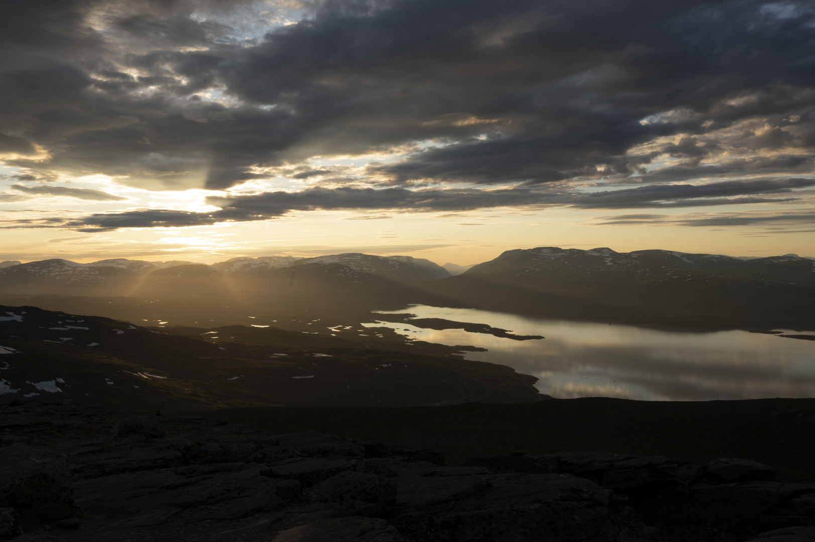 Mitternachtssonne Abisko Nationlapark Schweden