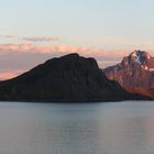 Mitternachtssonne am Haukland Beach