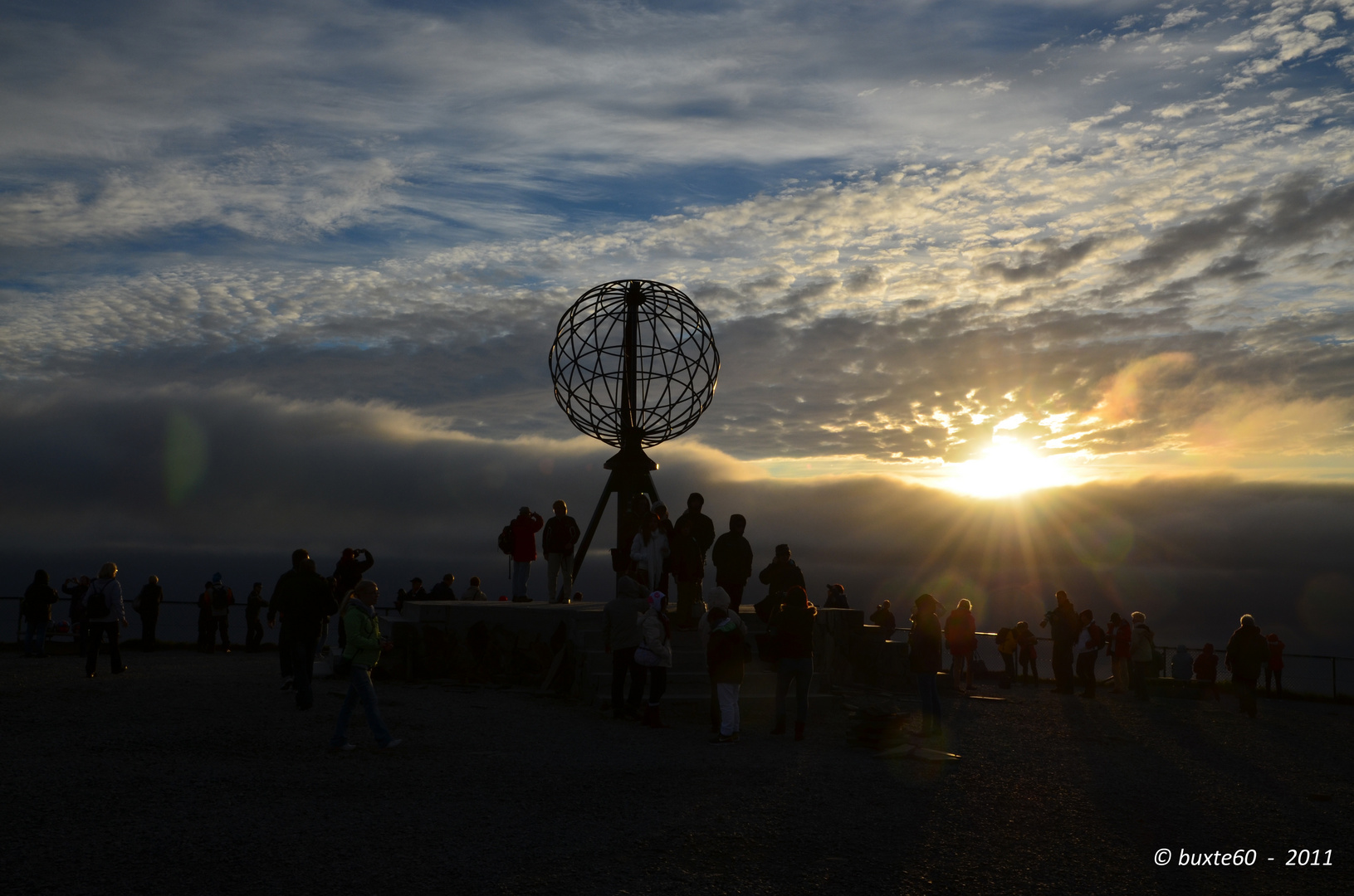 Mitternachtssonne am Nordkap