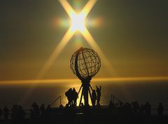 Mitternachtssonne am Nordkapp