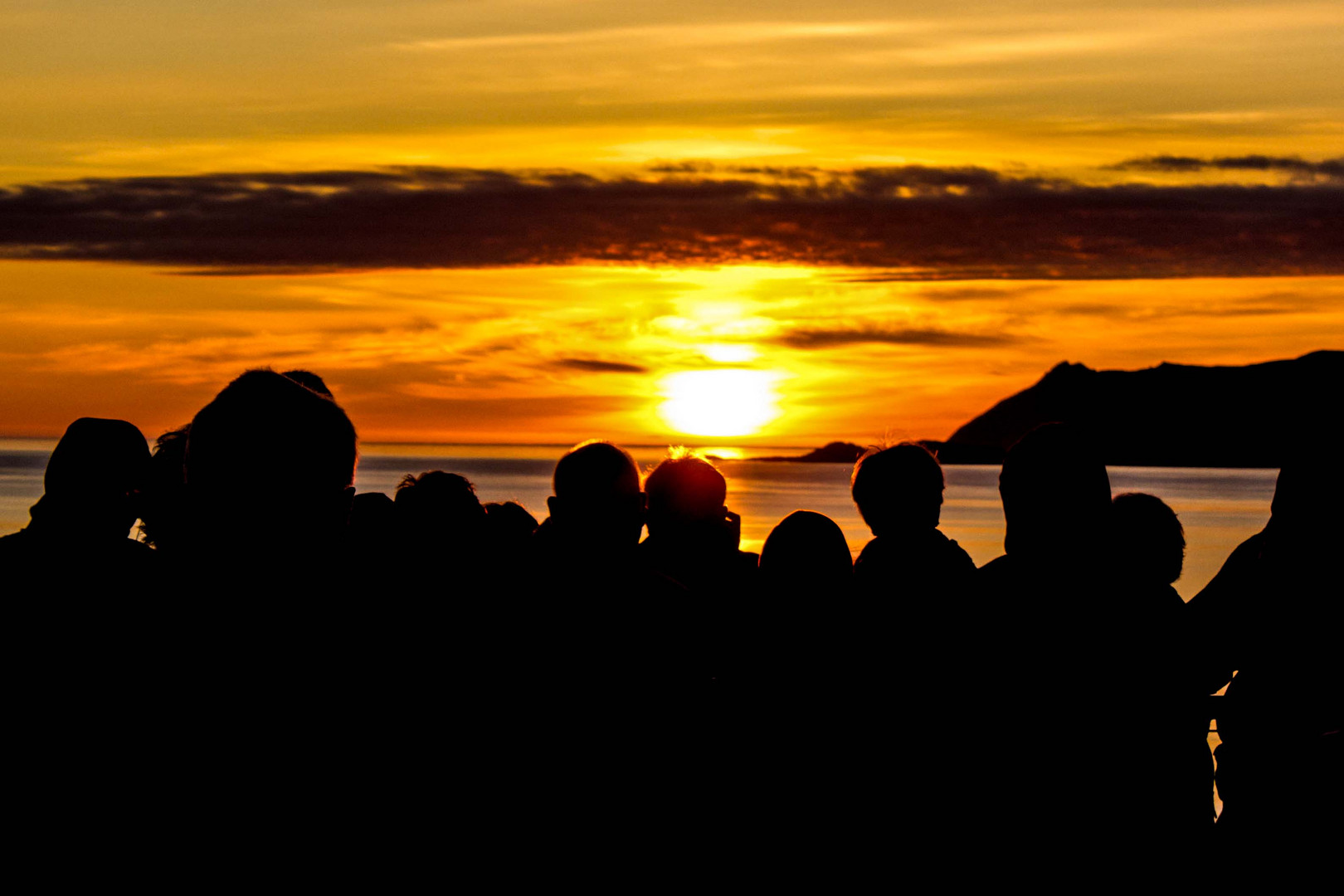 Mitternachtssonne am Nordkapp