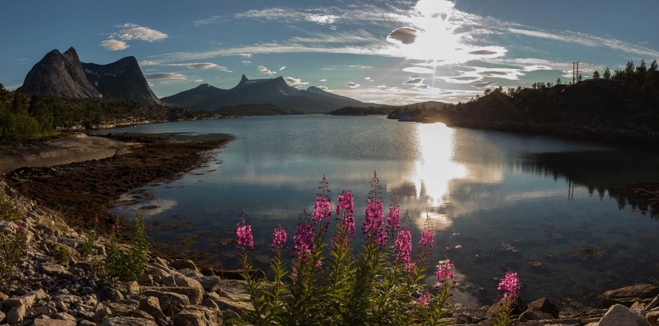 Mitternachtssonne bei Narvik