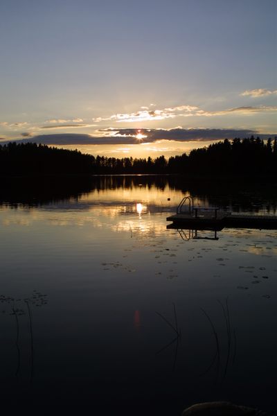 Mitternachtssonne in Finnland