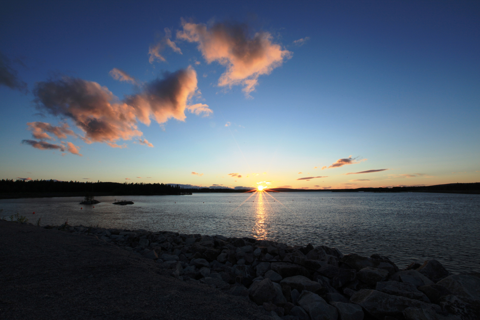 Mitternachtssonne in Jokkmokk (S)